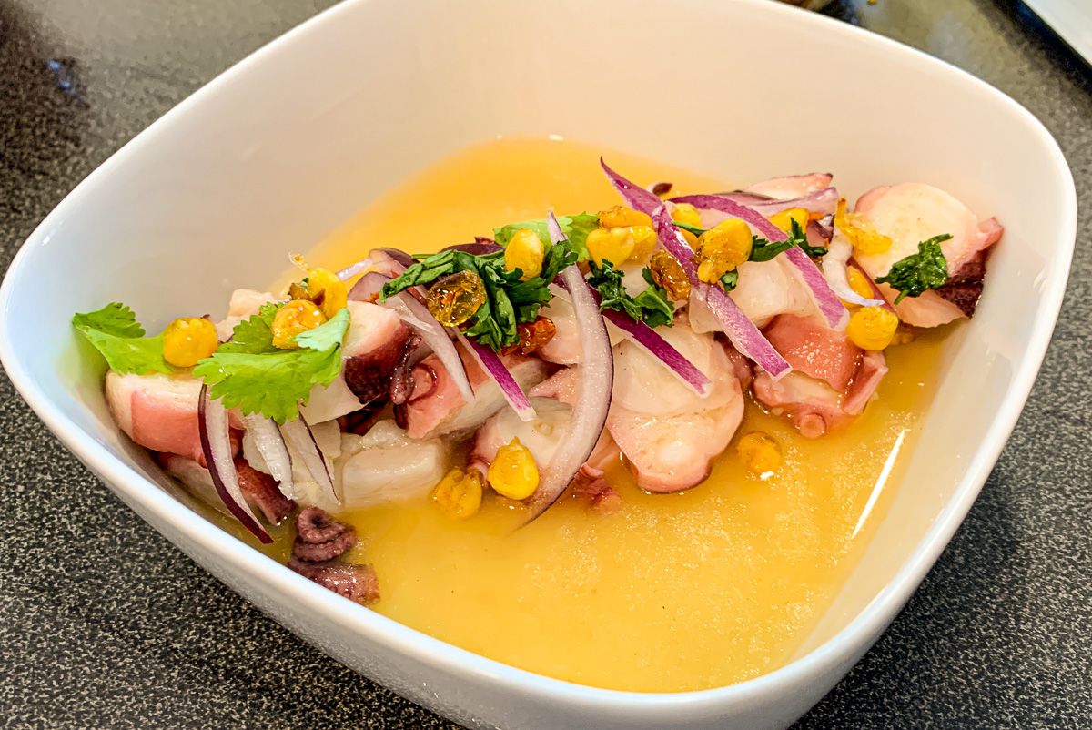 Receta de CEVICHE de lubina y pulpo rápido y fácil