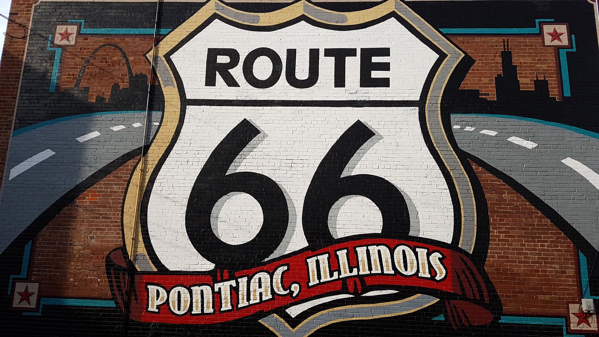▷ Mega guía Ruta 66: qué ver + itinerarios por días + mapa ruta 66 8 Etapa 1 de la ruta 66: Mural en Pontiac - Guía ruta 66