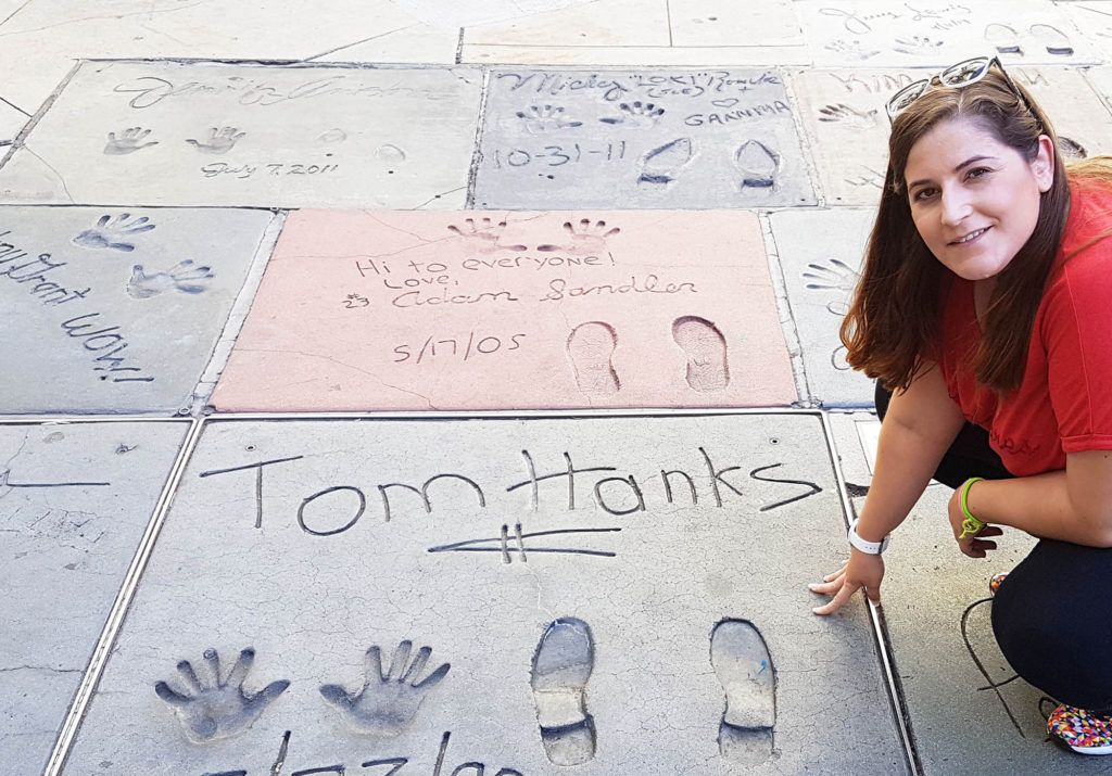 Huellas de Tom Hanks en el Teatro Chino de Hollywood