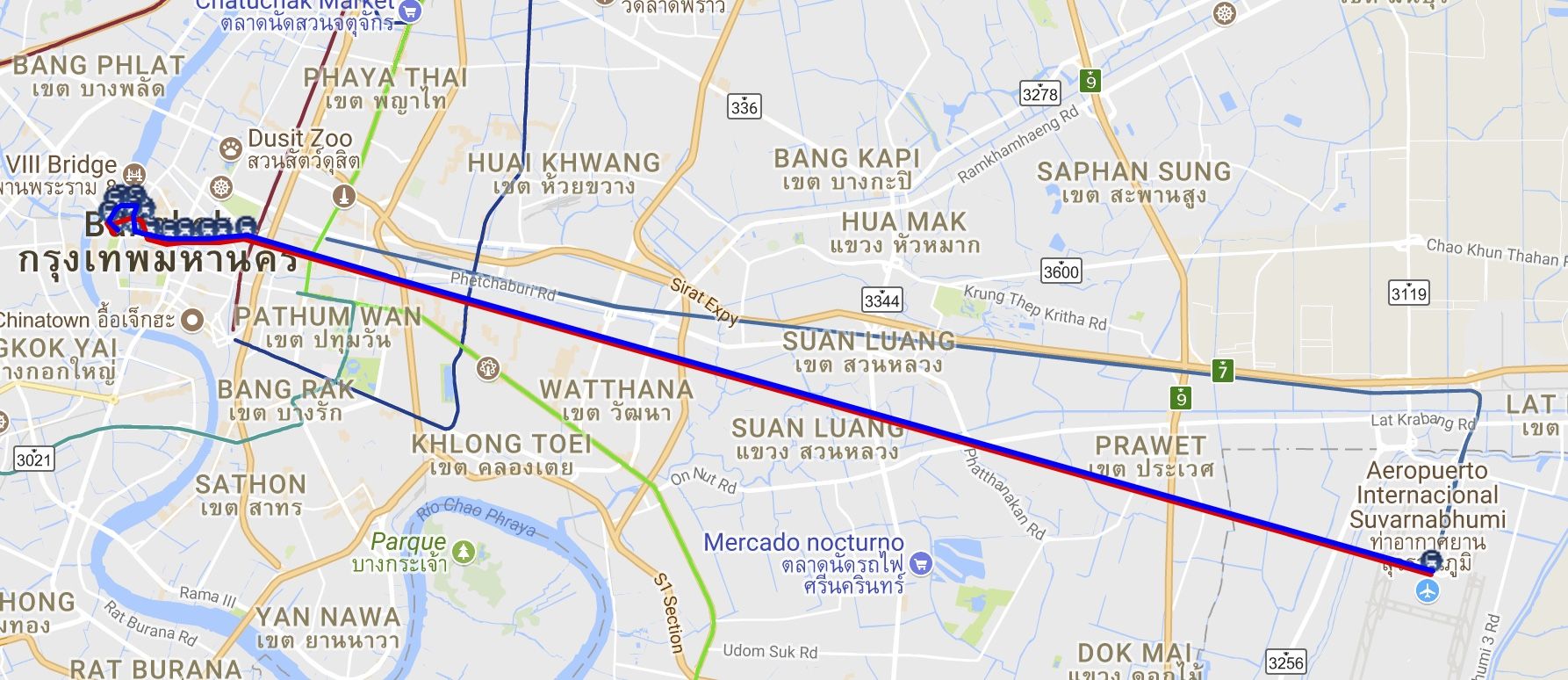 Cómo ir del aeropuerto de Bangkok al centro TODAS las opciones Cómo ir del aeropuerto de Bangkok al centro TODAS las opciones