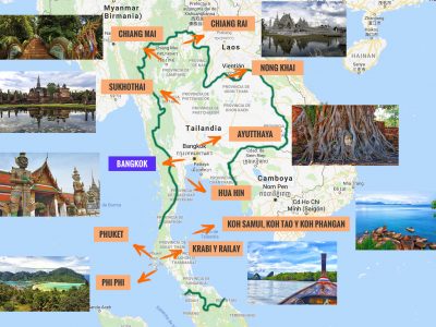 Mapa de Tailandia: qué ver y ciudades más importantes