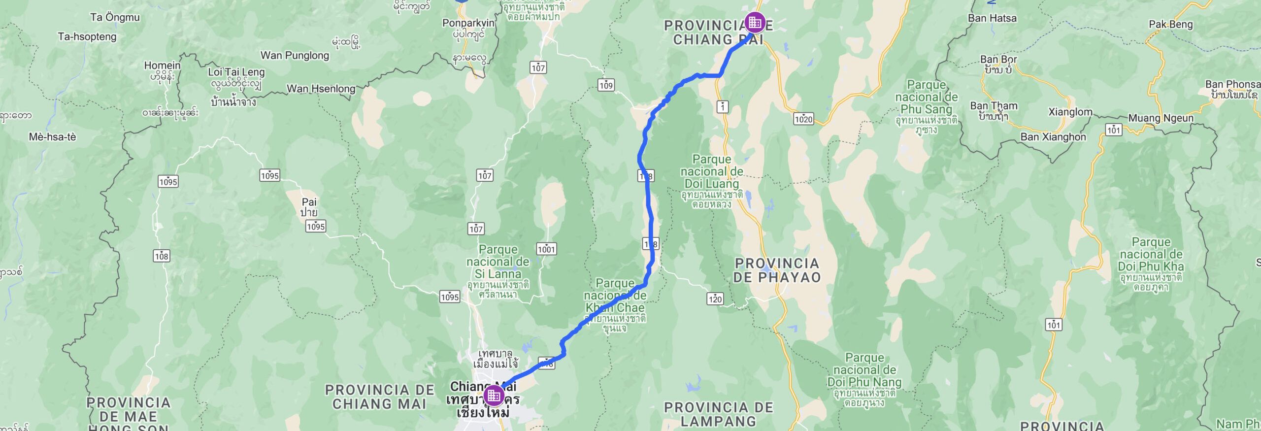 ▷ Cómo ir de Chiang Mai a Chiang Rai | ✔MEJOR opción ✔MEJOR precio
