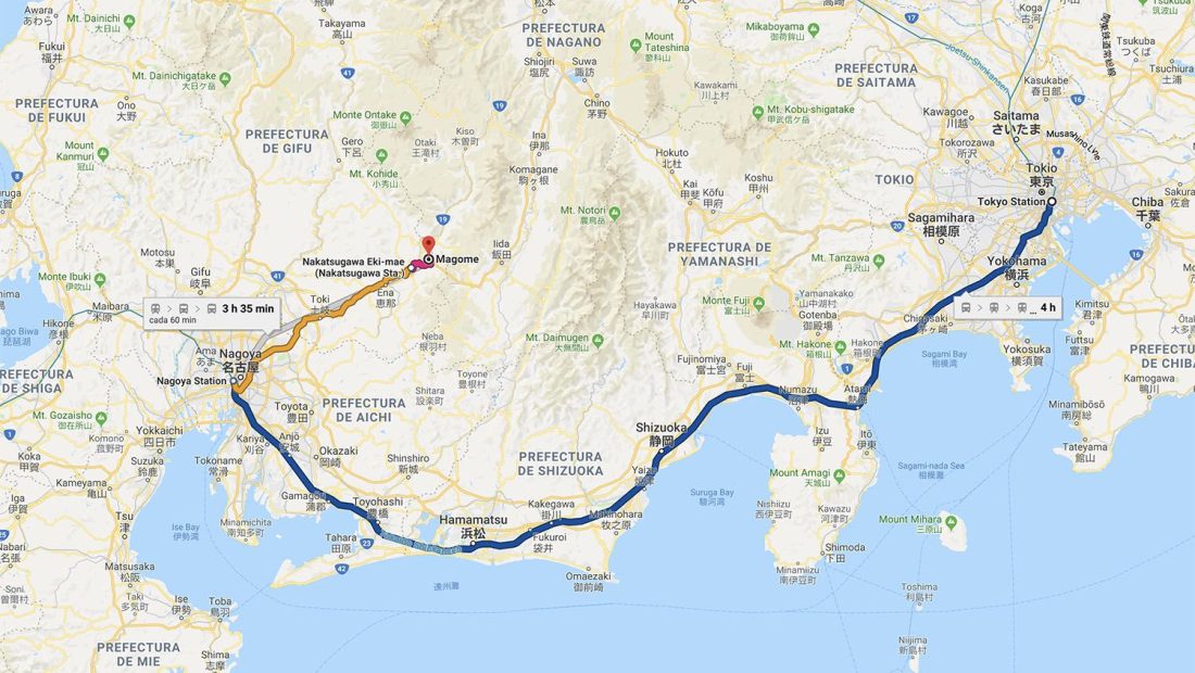 Cómo ir de Tokio a Magome [OPCIONES + PRECIOS + DURACIÓN]