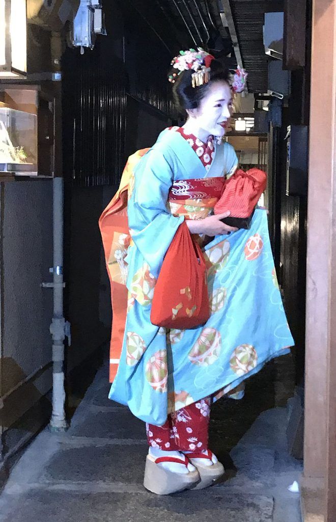 Geisha en Pontocho