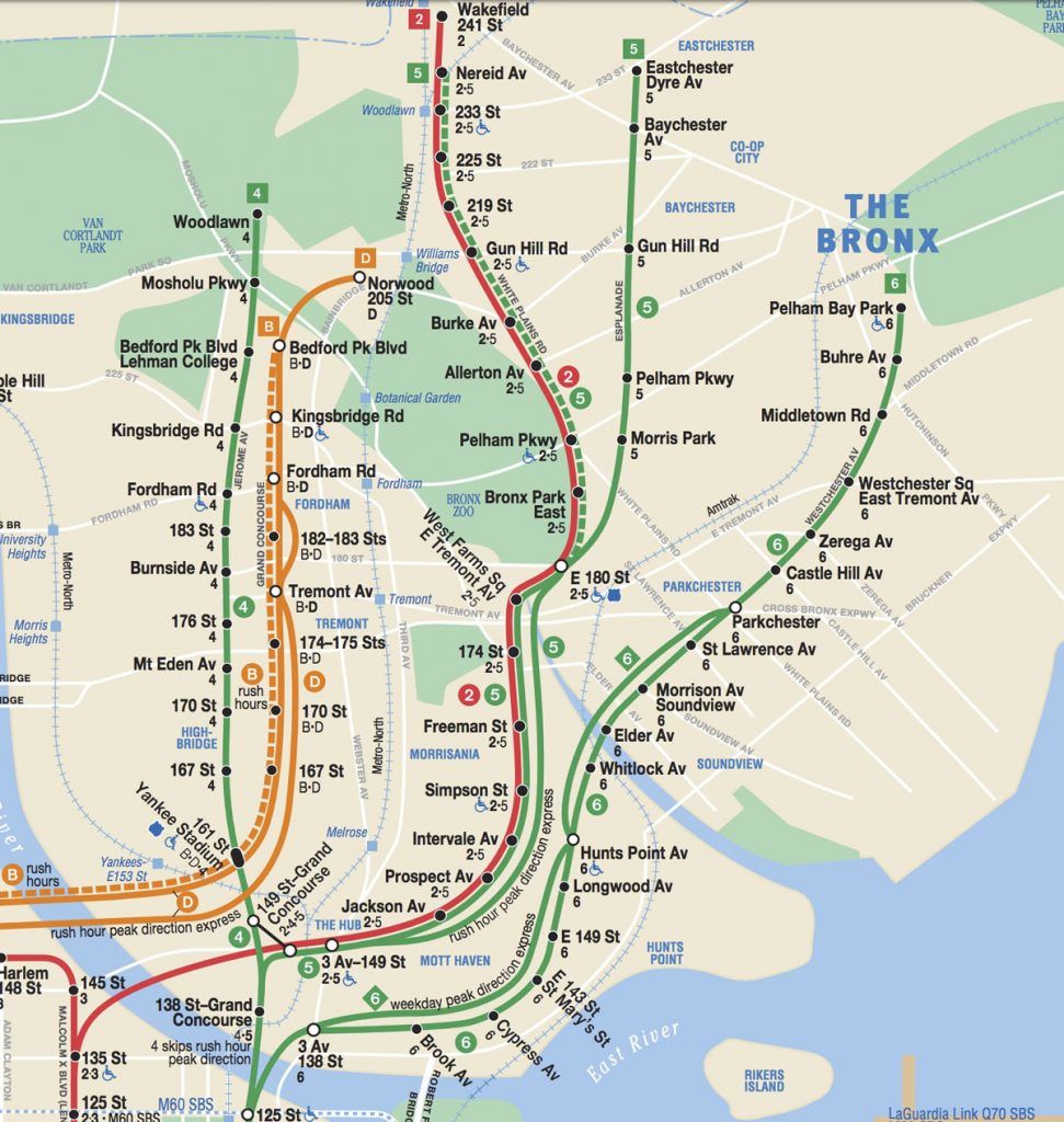 El Mapa Del Bronx El Bronx | Barrios De Nueva York [Mapa + Qué Ver]