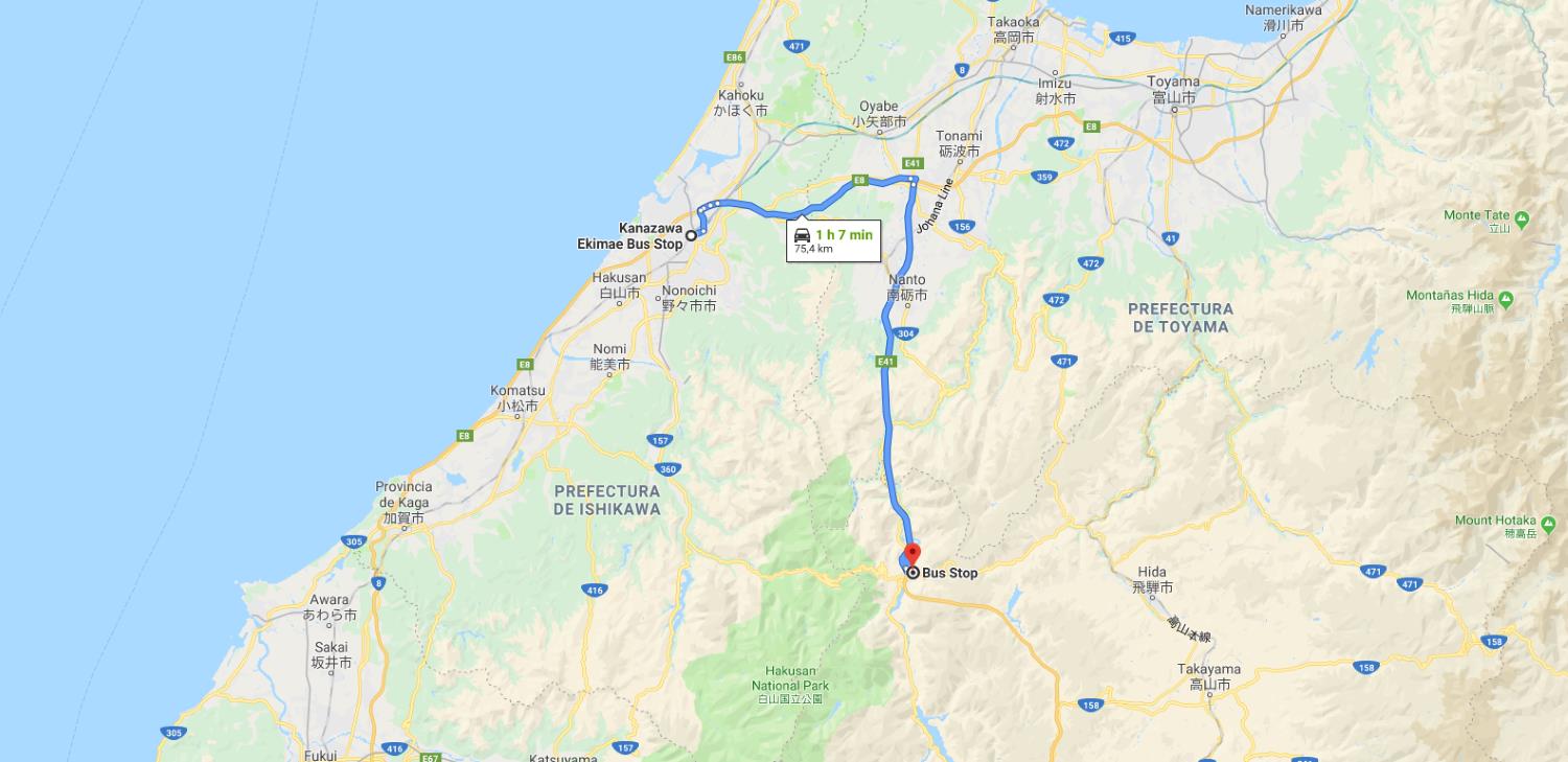 Cómo ir de Kanazawa a Shirakawago [OPCIONES + PRECIOS + DURACIÓN]