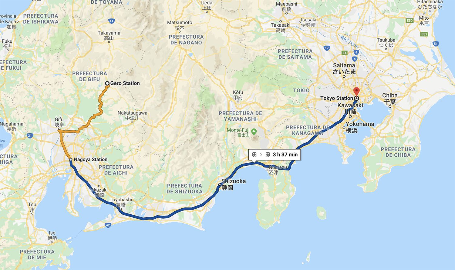 ▷ Cómo ir de Gero a Tokio | ✔MEJOR opción ✔MEJOR precio