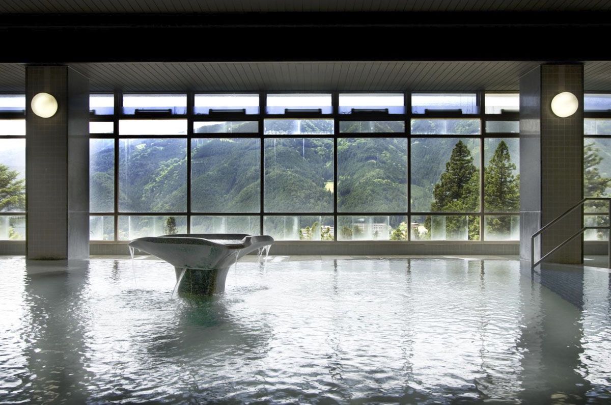 Onsen interior del Yunoshimakan