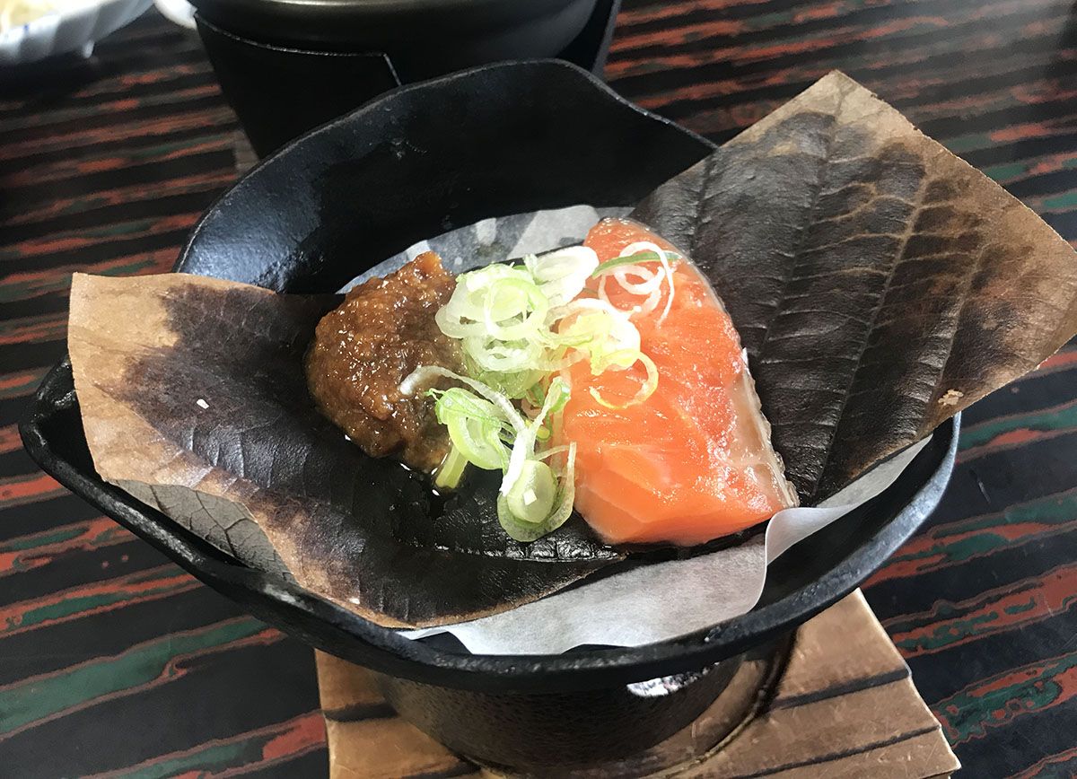 La desayuno en Yunoshimakan