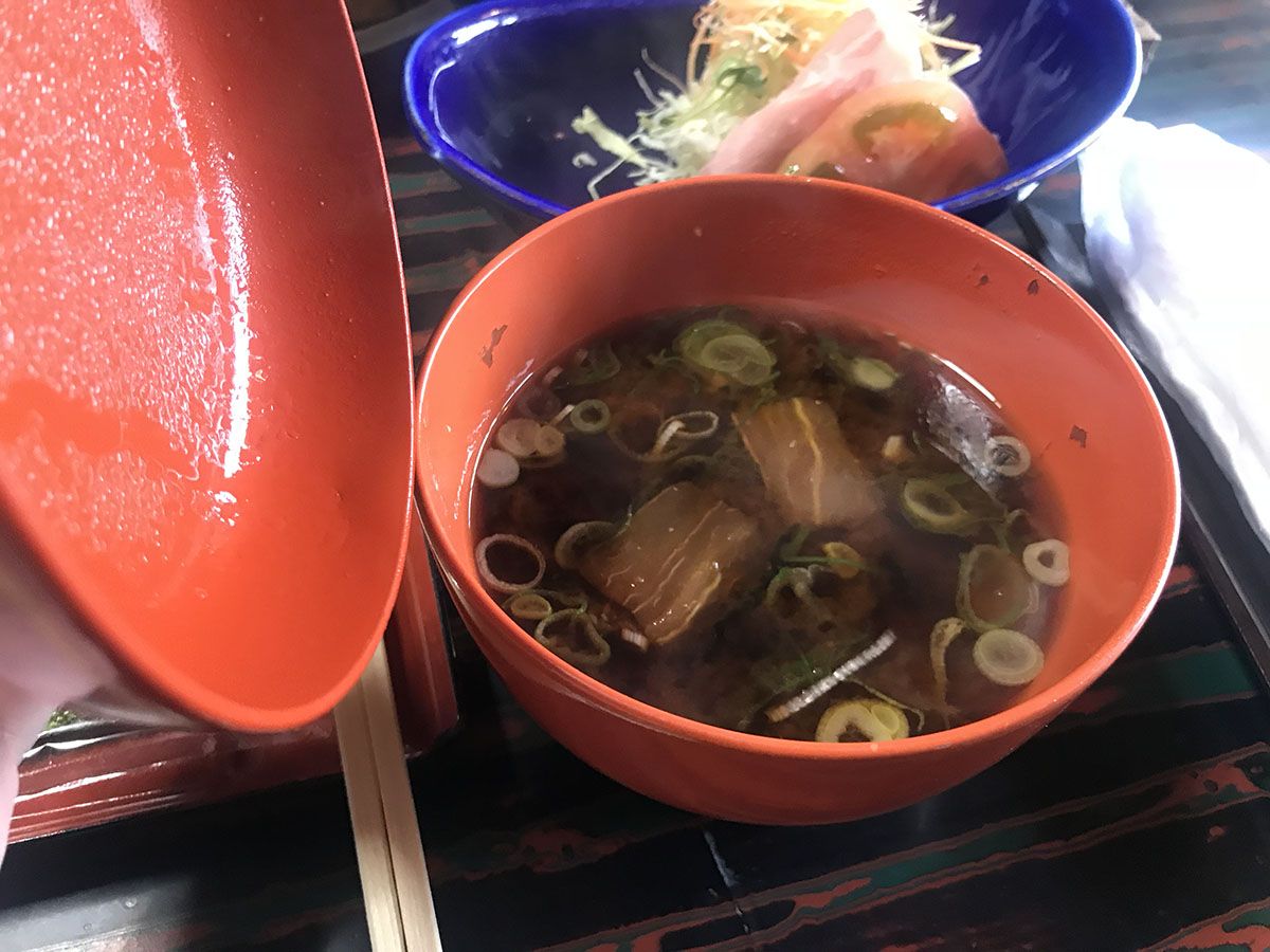 La desayuno en Yunoshimakan