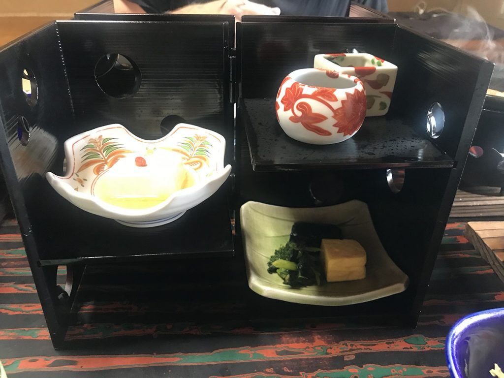 La desayuno en Yunoshimakan