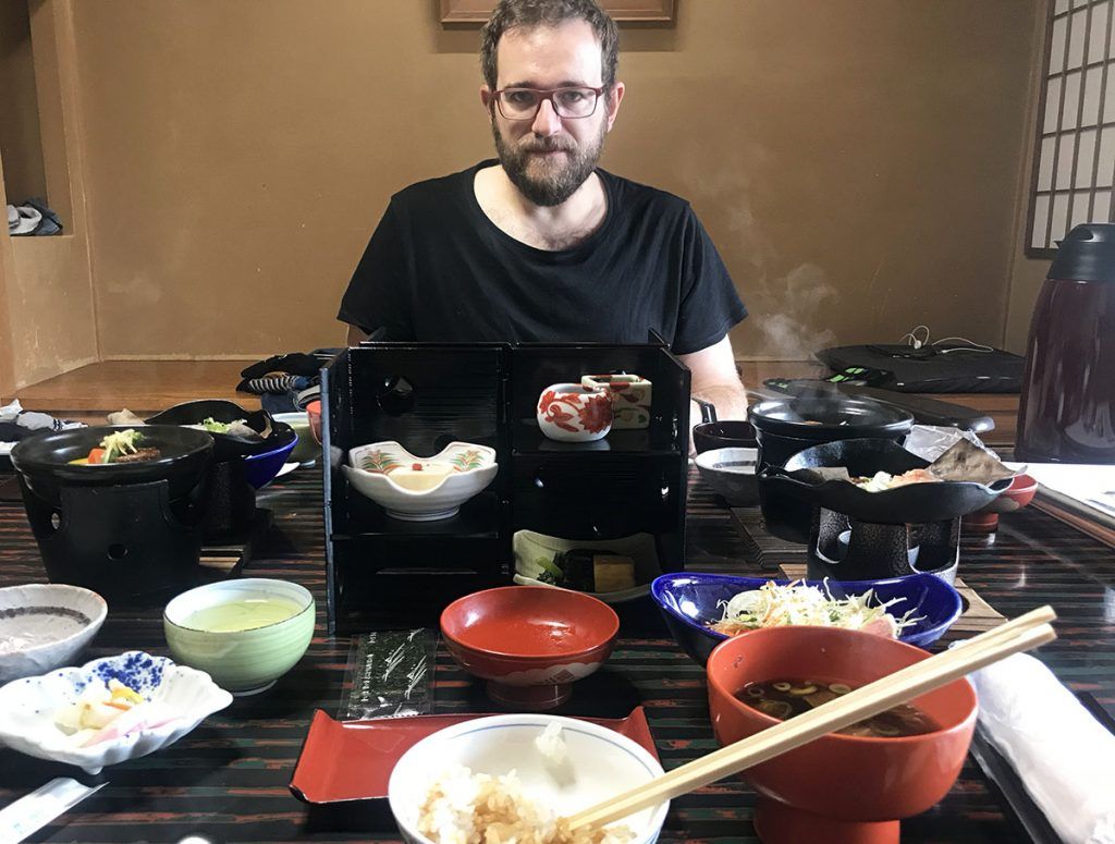 La desayuno en Yunoshimakan