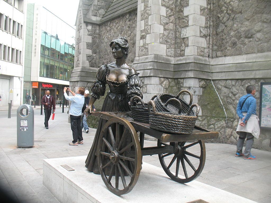 Qué ver en Dublín: Estatua de Molly Malone