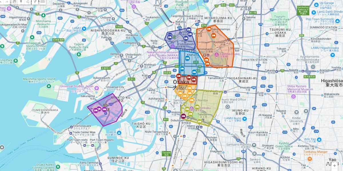 ▷ Dónde alojarse en Osaka: MEJORES zonas para dormir y hoteles recomendados