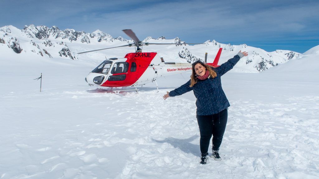 Glaciares de Nueva Zelanda en helicóptero: en lo alto del Franz Josef Glacier - cuánto cuesta un viaje a Nueva Zelanda - Cómo tener internet en Nueva Zelanda: TODO lo que tienes que saber