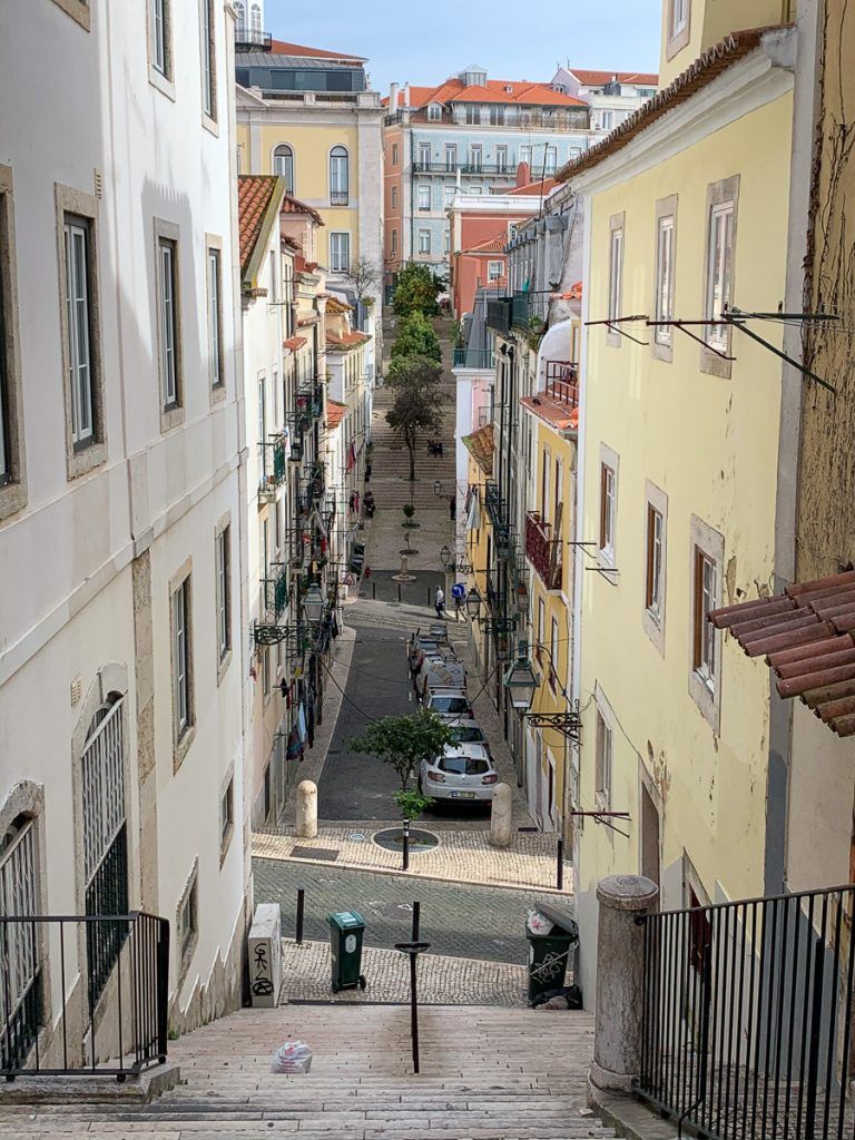 Transporte en Lisboa: escaleras en Lisboa