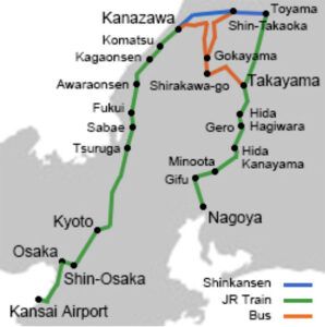 JR Pass Regional: Takayama-Hokuriku Tourist Pass