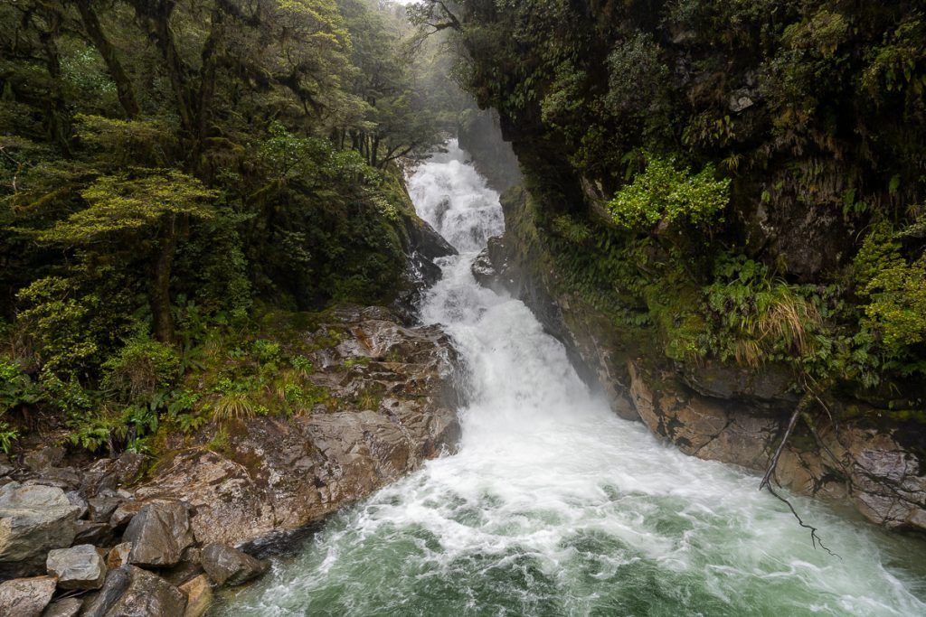 Carretera a Milford Sound: Falls Creek