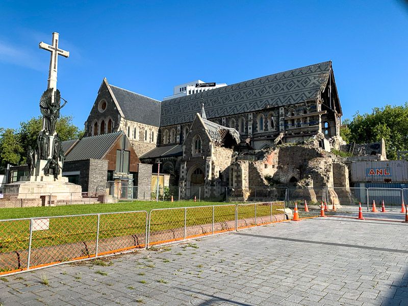 Etapa 13 por NZ por Akaroa y Christchurch: catedral de Christchurch