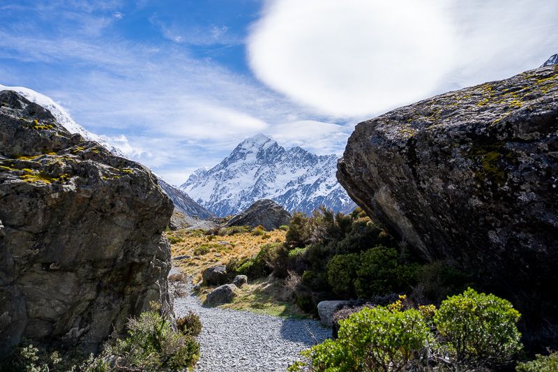 Etapa 12 por NZ por el Monte Cook y Glaciar Tasman: Hooker Valley Track