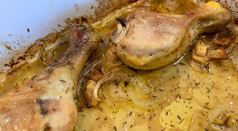 Receta de arepas: el pollo recién salido del horno