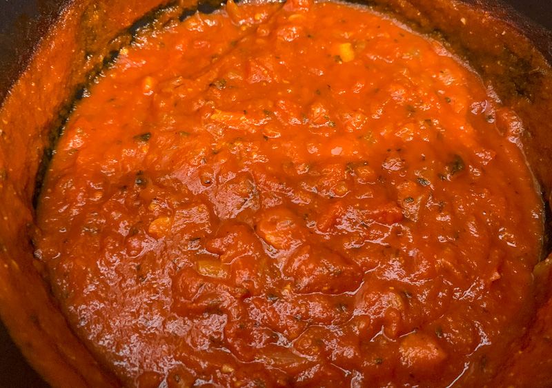 Receta de parmigiana: salsa de tomate