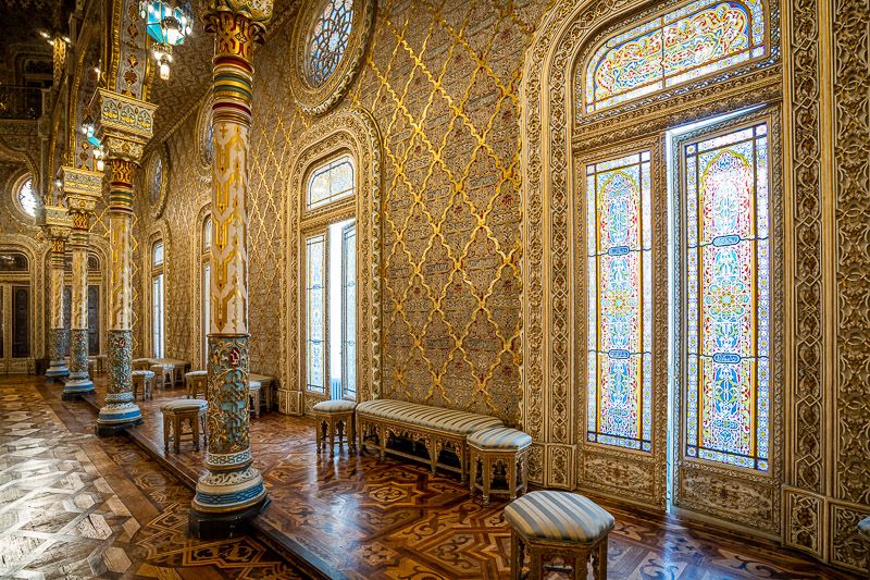 Visitar el Palacio de la Bolsa en Oporto: sala árabe