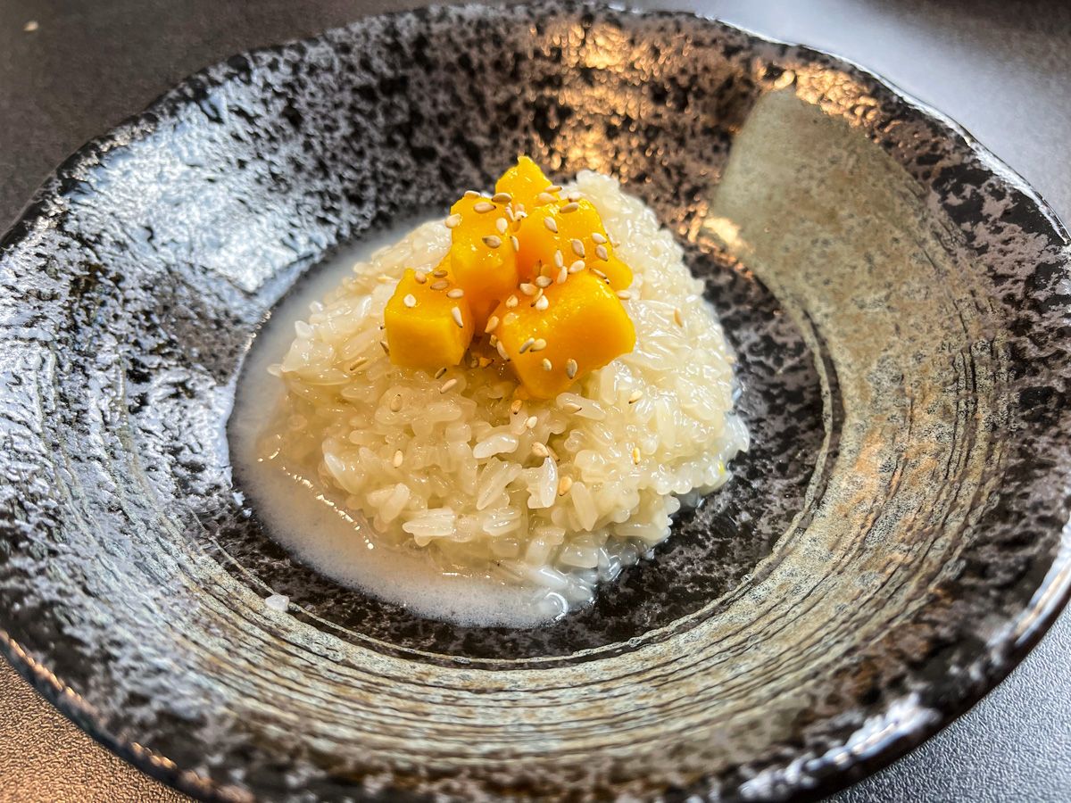 Receta de mango sticky rice casero, fácil y rápido