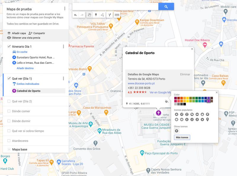 Tutorial de Google My Maps: añadir y editar puntos de interés