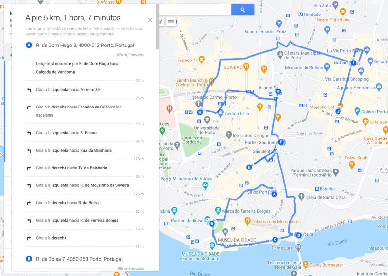 Crear mapas con Google My Maps: indicaciones paso a paso de los itinerarios