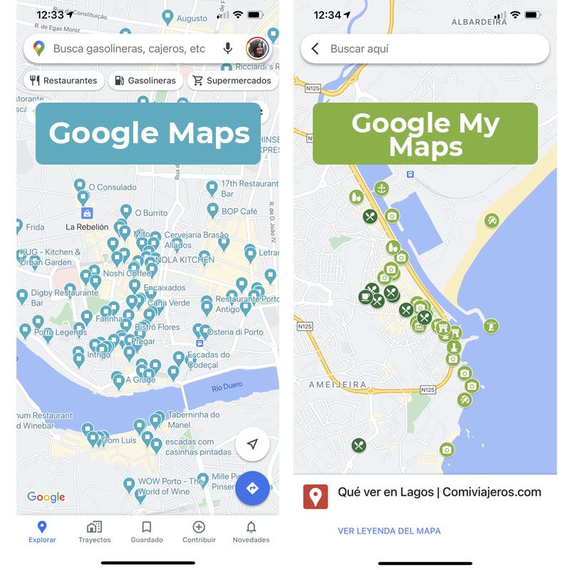Tutorial de Google My Maps: diferencia entre Google Maps y Google My Maps