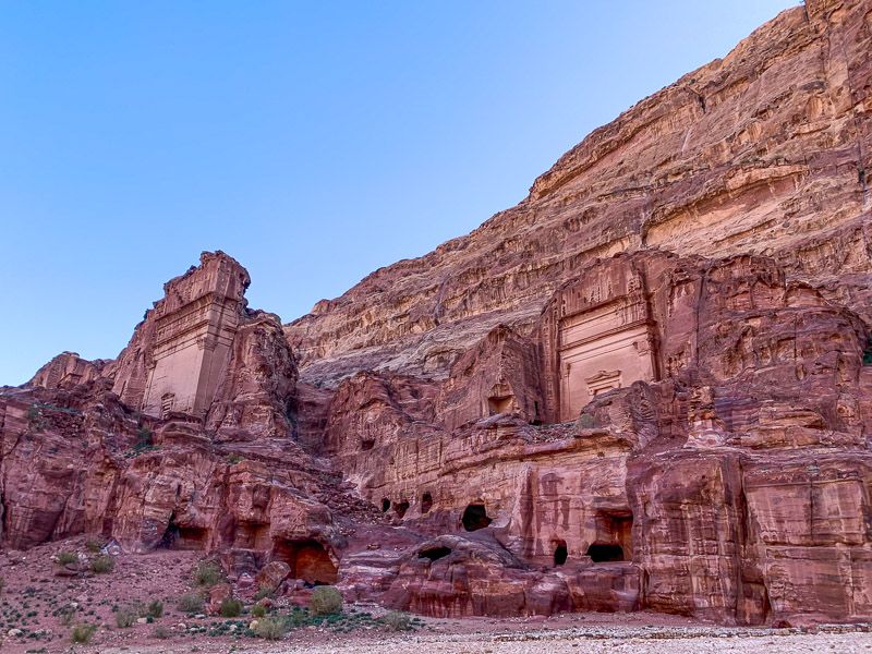 Qué ver en Petra: Calle de las Fachadas