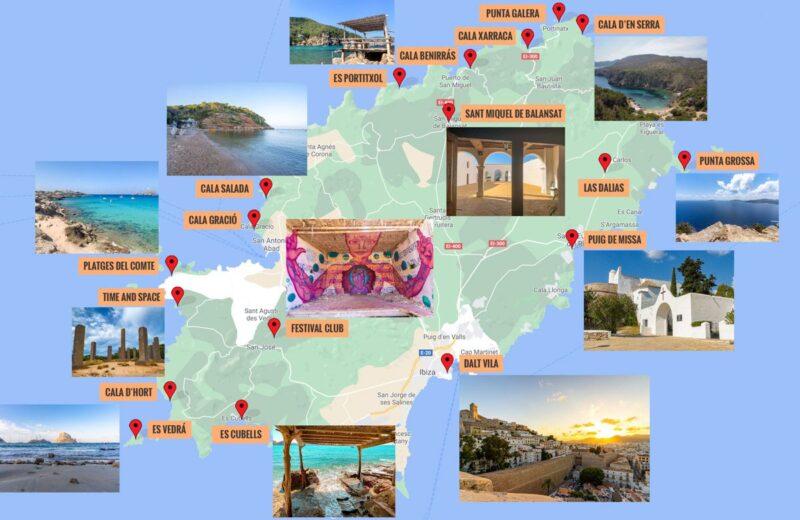 Mapa de Ibiza [QUÉ VER + PUNTOS DE INTERÉS]