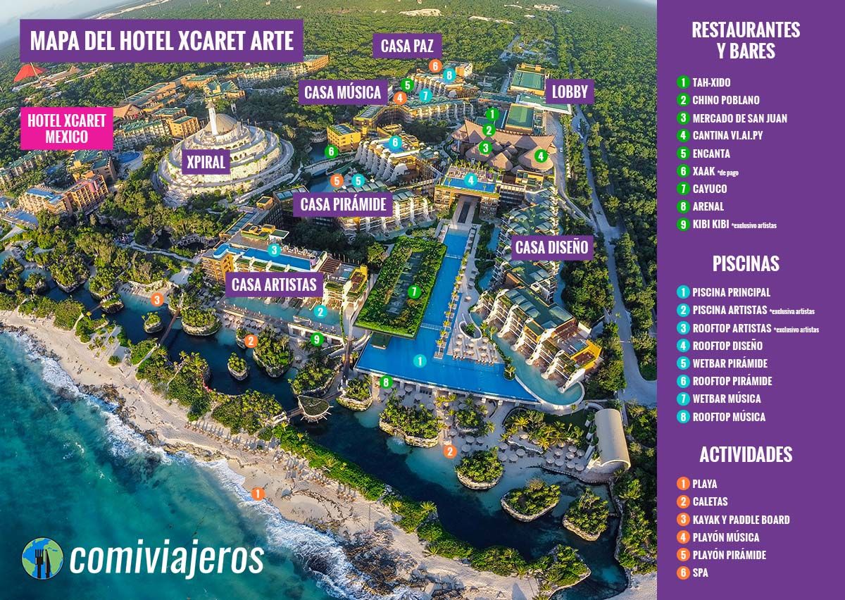 Xcaret Arte Hotel the BEST guide [MAP + DAILY PLAN]