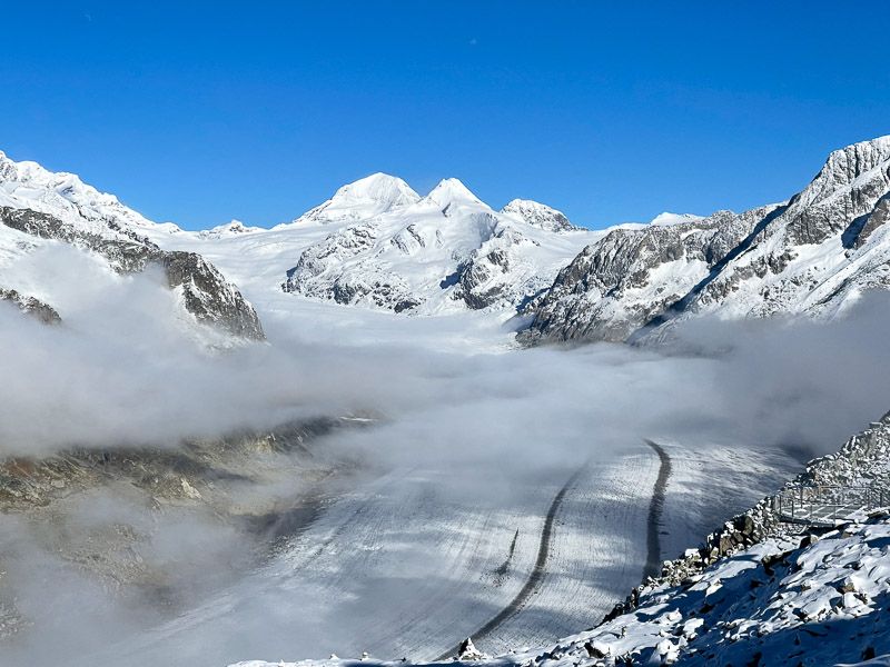 Ruta por Suiza en coche: Glacier Alescht