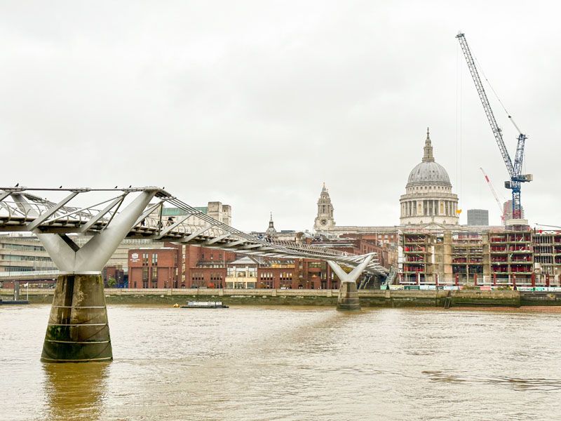 Qué ver en Londres en 4 días: Millenium Bridge