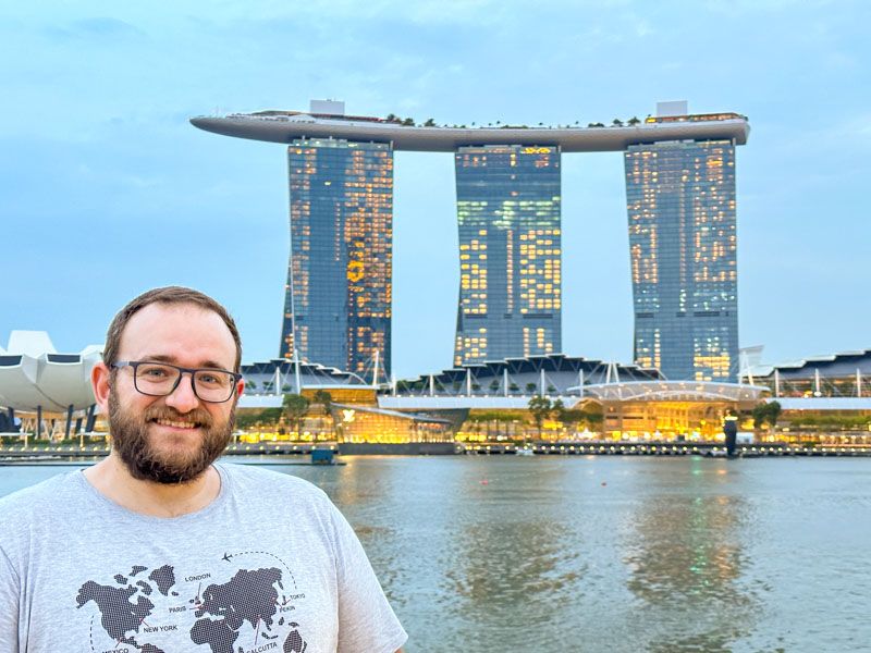 Qué ver en Singapur en 4 días: Marina Bay Sands desde el Merlion Park