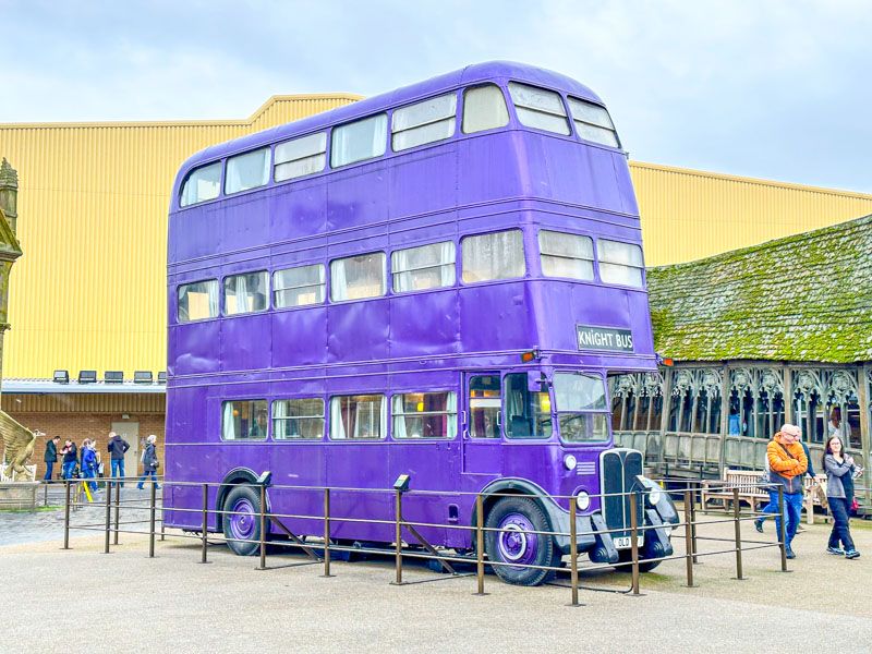 Localizaciones de Harry Potter en Londres: autobús noctámbulo en los estudios de Harry Potter
