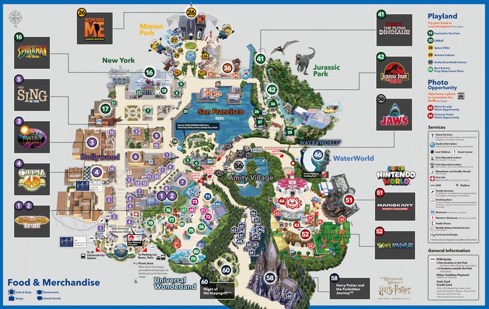 Mapa de Universal Studios Japan