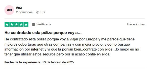 Heymondo seguros Opiniones en Trustpilot