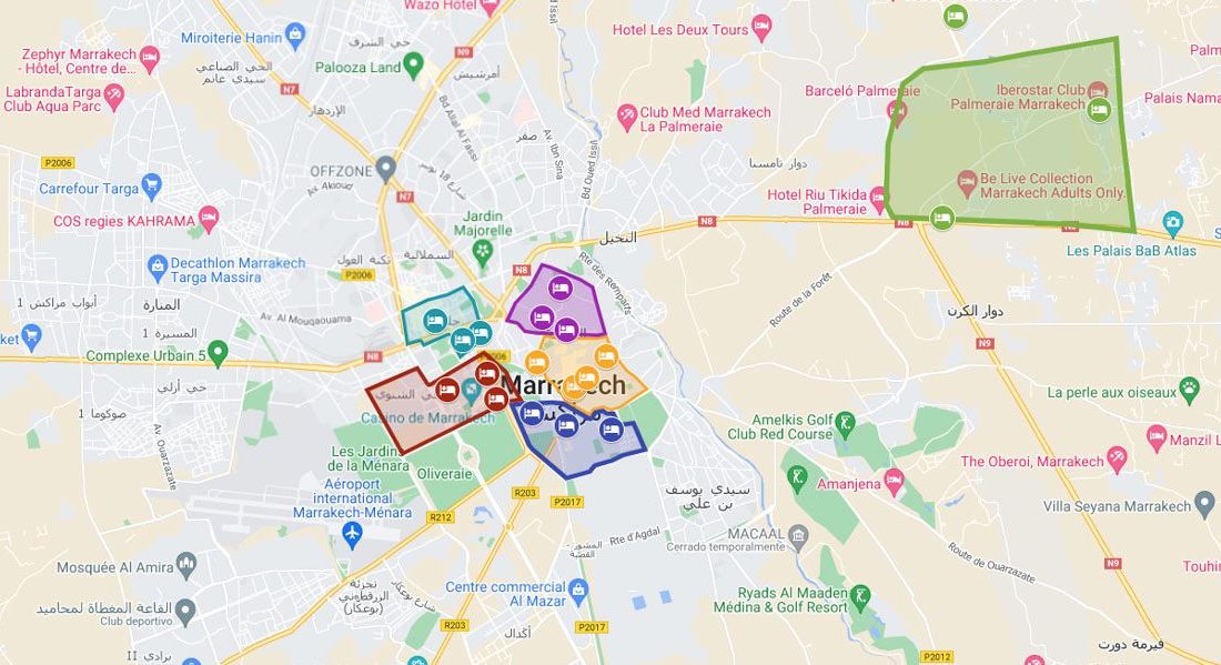 ▷ Dónde alojarse en Marrakech: las mejores zonas, hoteles, riad y recomendaciones