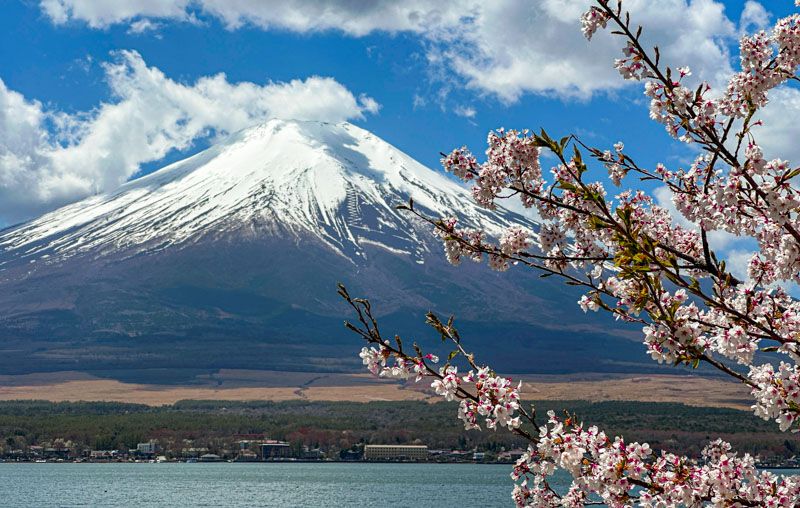 Visitar el monte Fuji desde Tokio por libre: vistas desde el lago Yamanakako