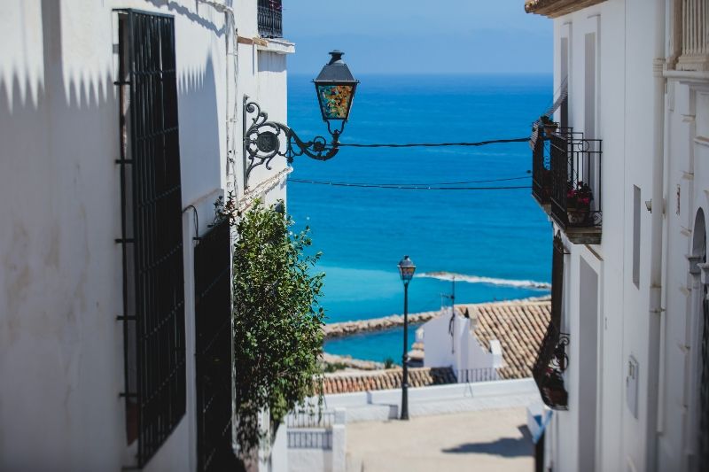 Vistas al mar desde el Casco antiguo de Altea