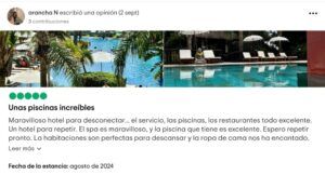 Reseñas del Asia Gardens positivas: Tripadvisor