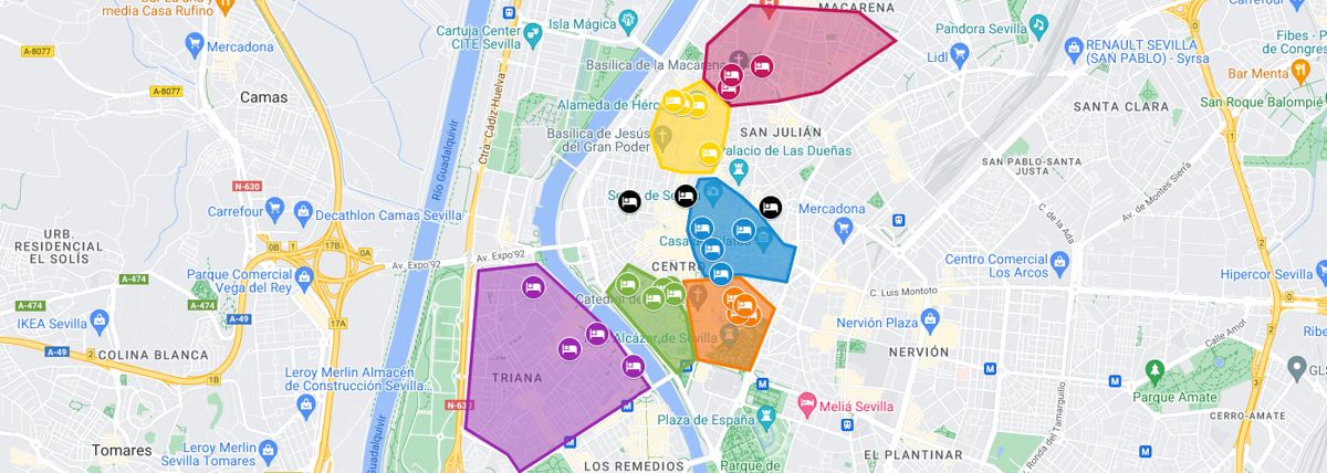 ▷ Dónde alojarse en Sevilla BARATO: 6 mejores zonas (+ hoteles recomendados)
