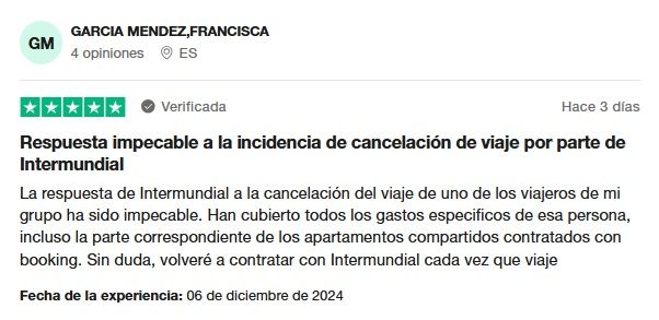 Seguros de viaje opiniones Intermundial