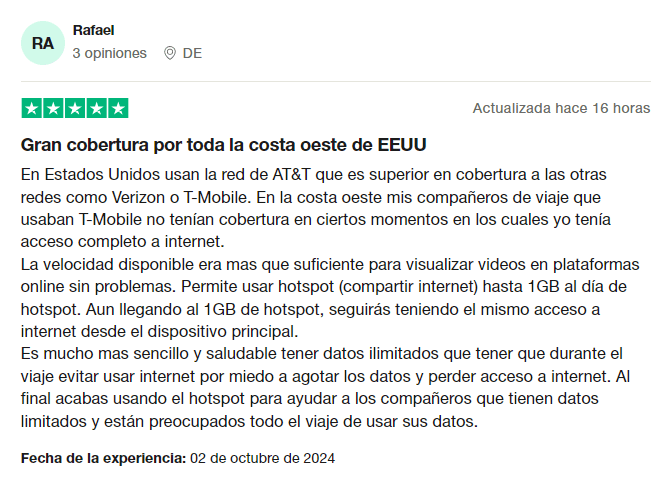 Opiniones de Holafly en Trustpilot