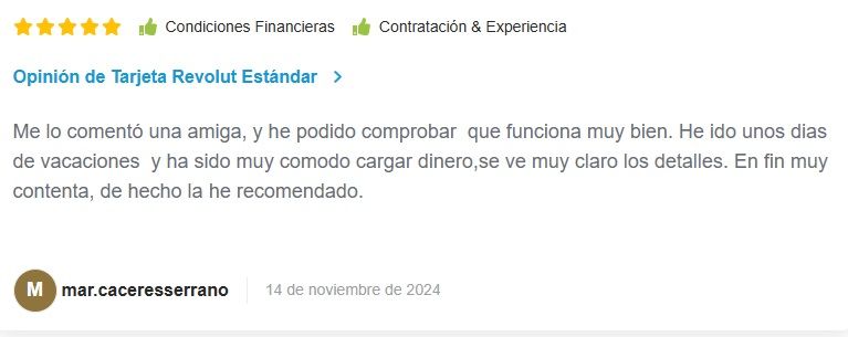 Tarjeta Revolut opiniones en HelpMyCash