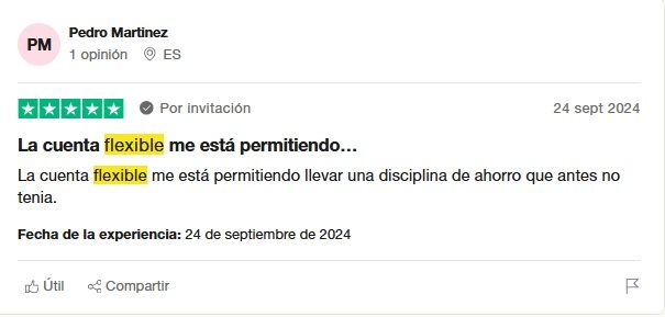 Cuenta flexible Revolut opiniones en Trustpilot