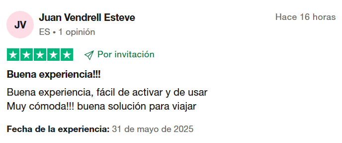 Tarjeta Revolut opiniones positivas en 2025 en Trustpilot